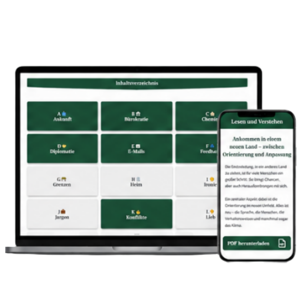Trainingsplattform C auf Laptop und Smartphone